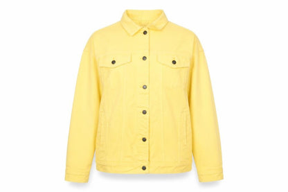 Womens UK Size 4 Nasty Gal Yellow Basic Jacket
