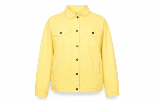 Womens UK Size 4 Nasty Gal Yellow Basic Jacket