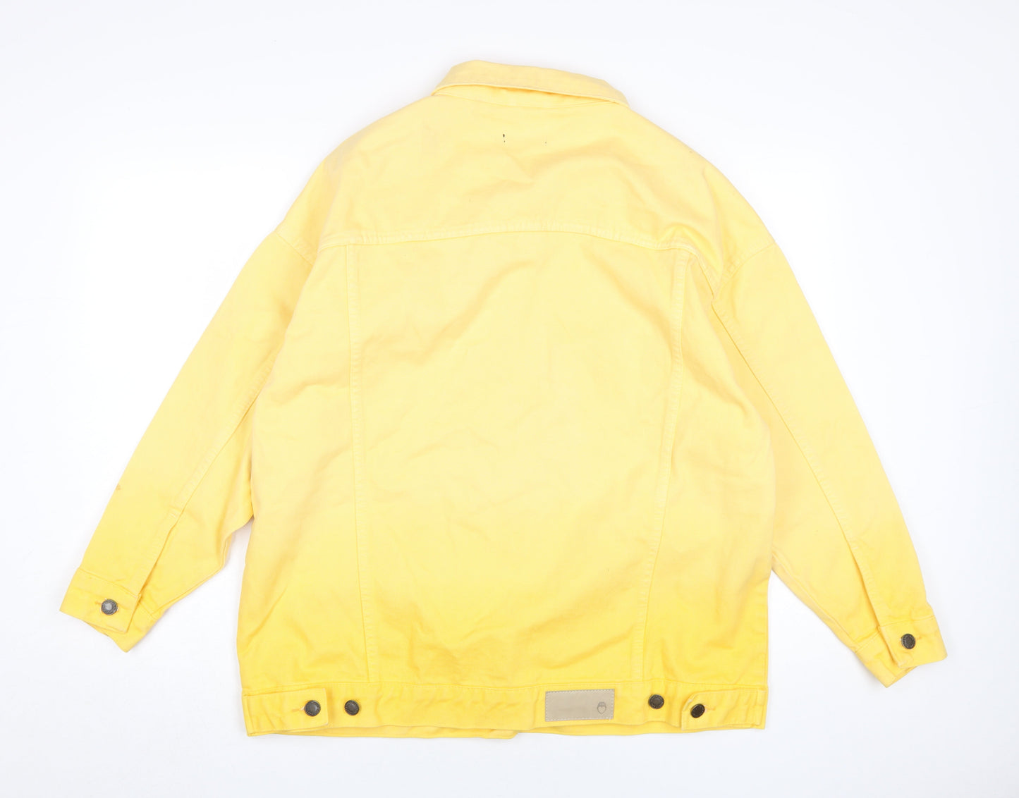 Womens UK Size 4 Nasty Gal Yellow Basic Jacket