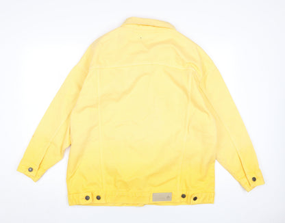 Womens UK Size 4 Nasty Gal Yellow Basic Jacket