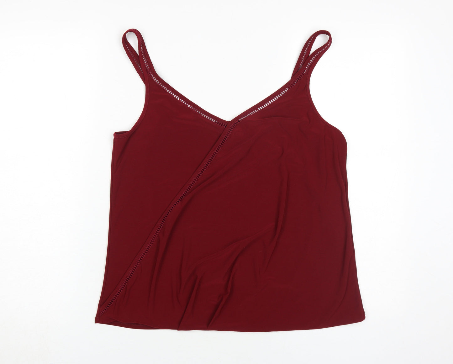Womens UK Size 14 Wallis Red Camisole Tank