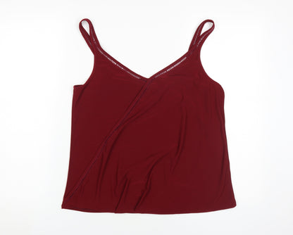 Womens UK Size 14 Wallis Red Camisole Tank