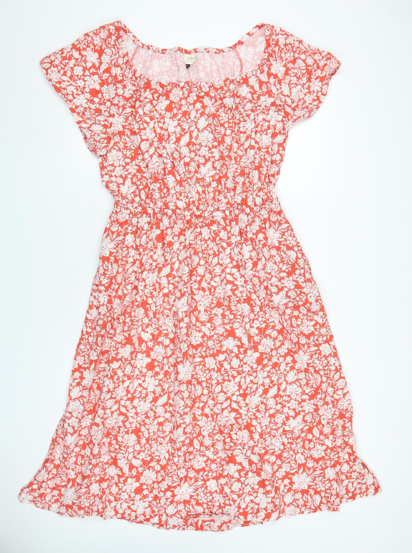 Universal Thread Women's Red Floral A-Line Dress 2XL