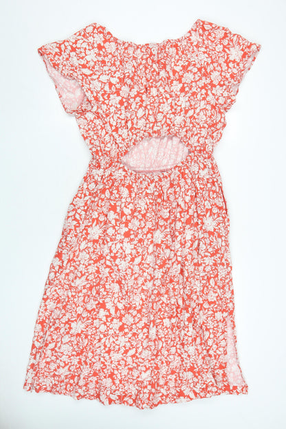 Universal Thread Women's Red Floral A-Line Dress 2XL