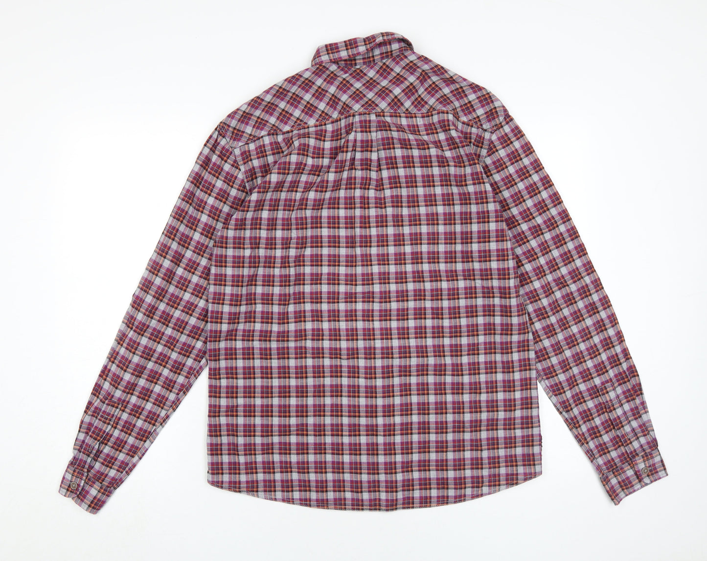 Next Men's Multicoloured M Regular Fit Plaid Shirt