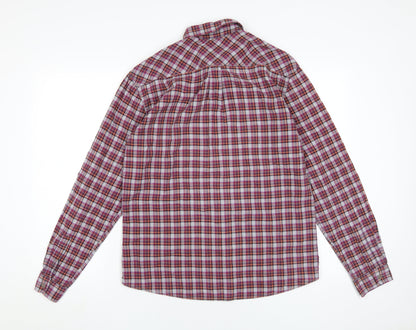 Next Men's Multicoloured M Regular Fit Plaid Shirt
