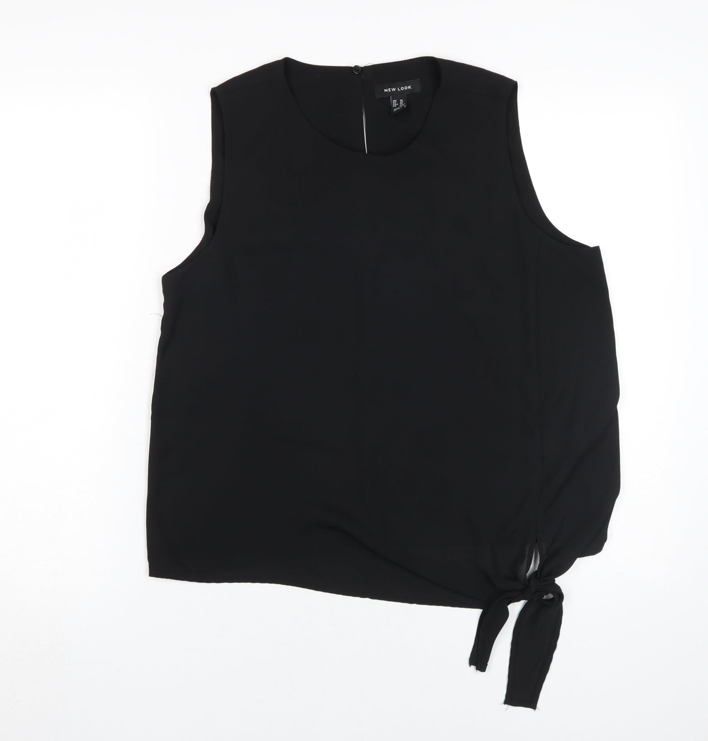 Womens UK Size 14 New Look Black Basic Blouse