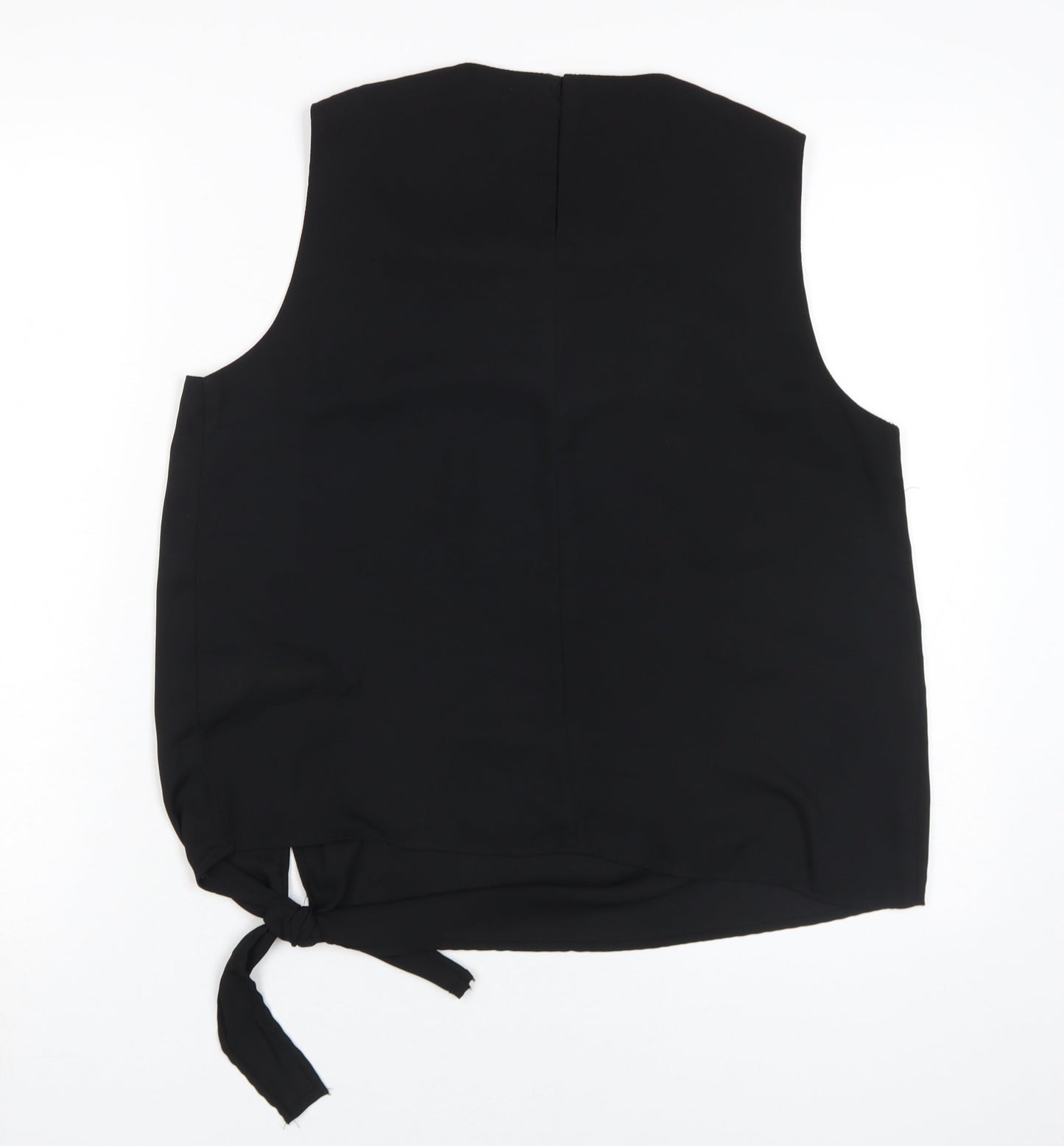 Womens UK Size 14 New Look Black Basic Blouse