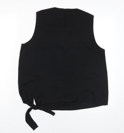 Womens UK Size 14 New Look Black Basic Blouse