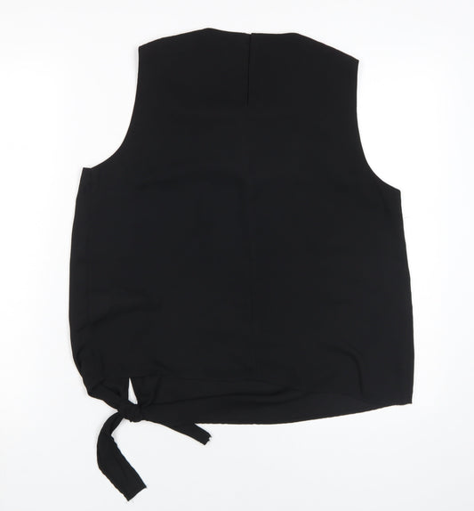 Womens UK Size 14 New Look Black Basic Blouse