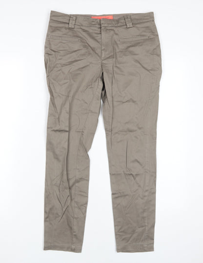 Mango Women's Brown Chino Trousers Size 8