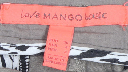 Mango Women's Brown Chino Trousers Size 8