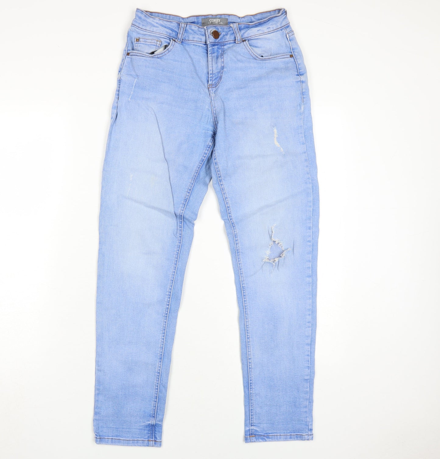 Dorothy Perkins Women's Blue Skinny Jeans Size 8