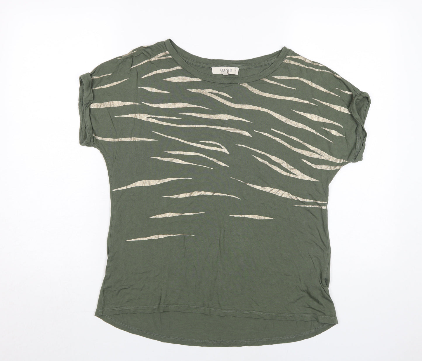 Womens UK Size M Oasis Green Basic T-Shirt
