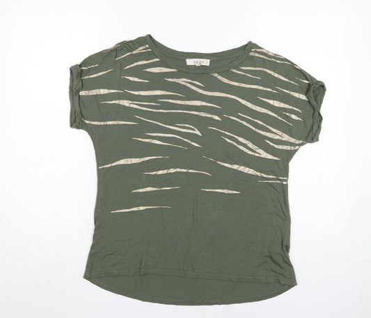 Womens UK Size M Oasis Green Basic T-Shirt