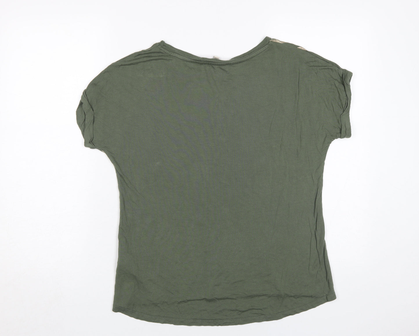 Womens UK Size M Oasis Green Basic T-Shirt