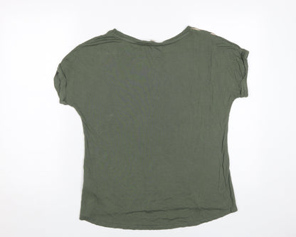 Womens UK Size M Oasis Green Basic T-Shirt