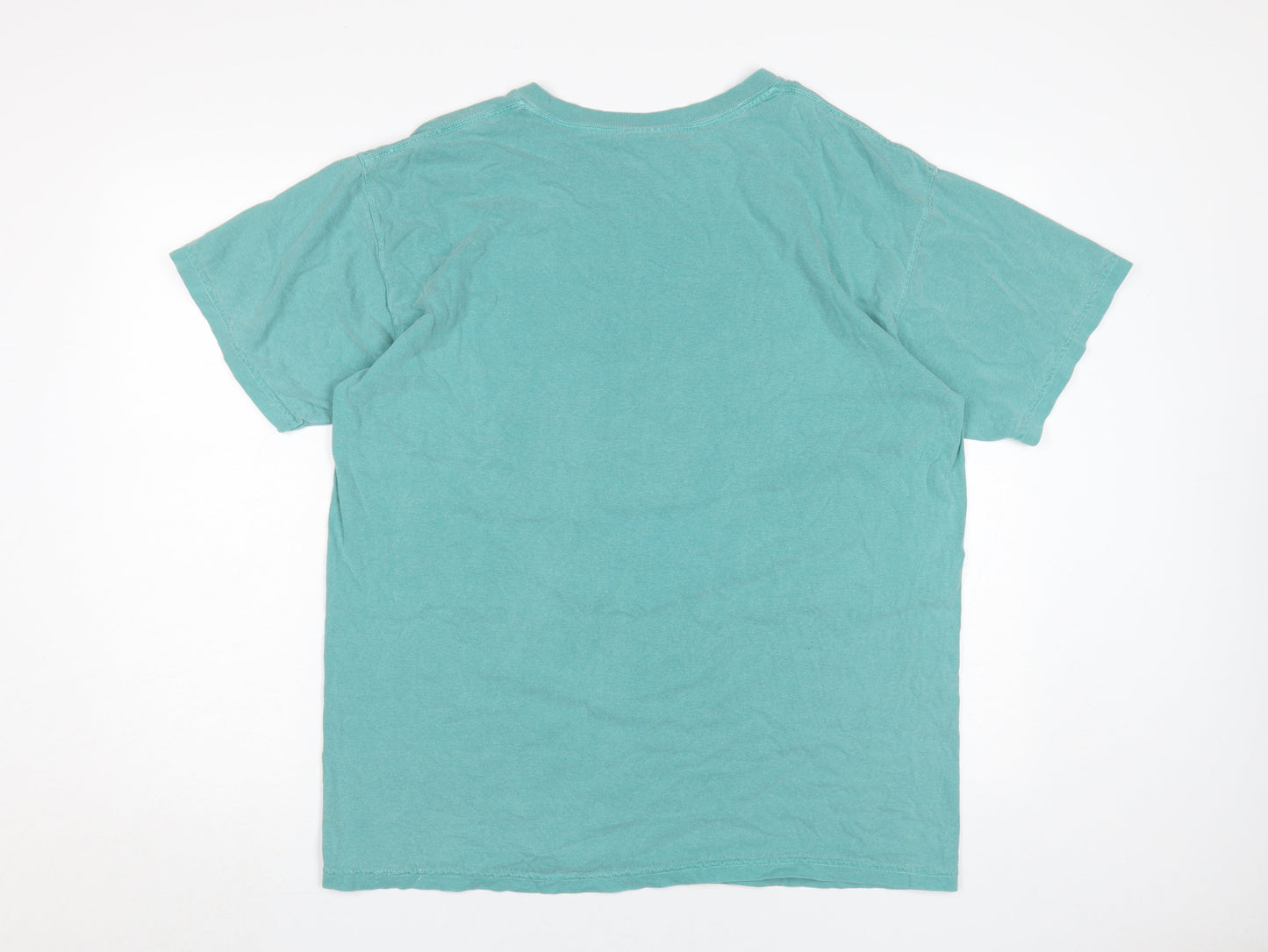 Mens UK Size L Comfort Colors Blue  T-Shirt