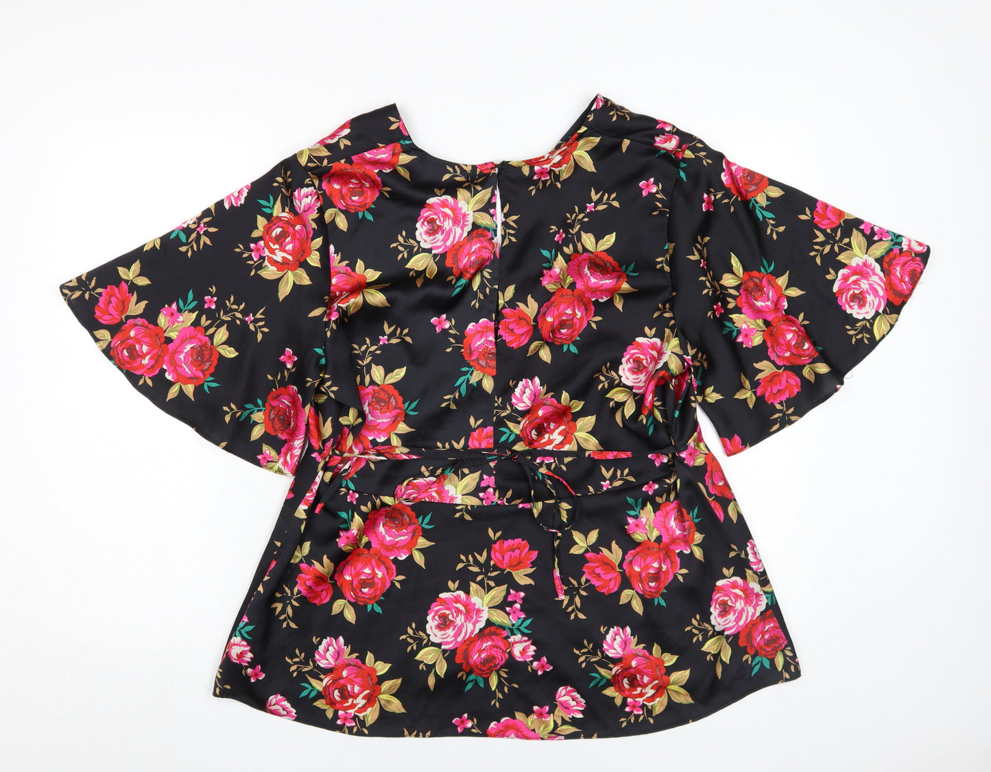Womens UK Size 16 Wallis Black Tunic Blouse