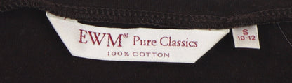 Unisex Adults UK Size S EWM Pure Classics Black Basic T-Shirt
