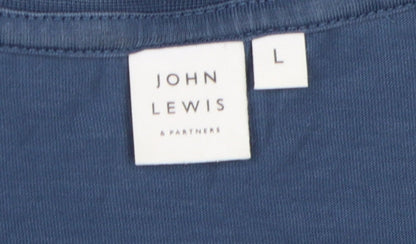 John Lewis Men's Blue Crew Neck T-Shirt Size L