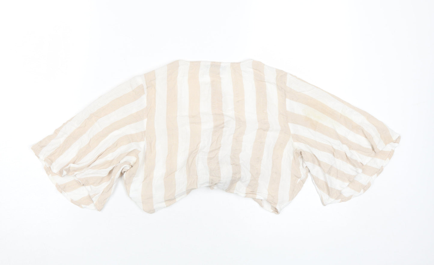 Womens UK Size S American Eagle Beige Wrap Blouse