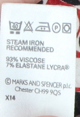 Marks & Spencer Women's Multicoloured Wrap Dress