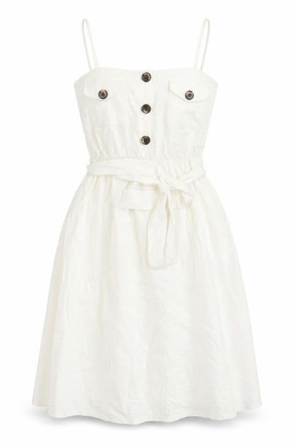 ASOS Women's Ivory Midi Shirt Dress Size 8