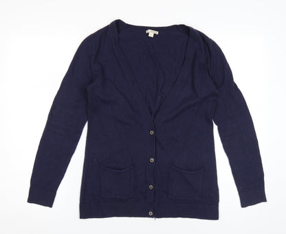 Gap Women's Blue Cardigan V-Neck S