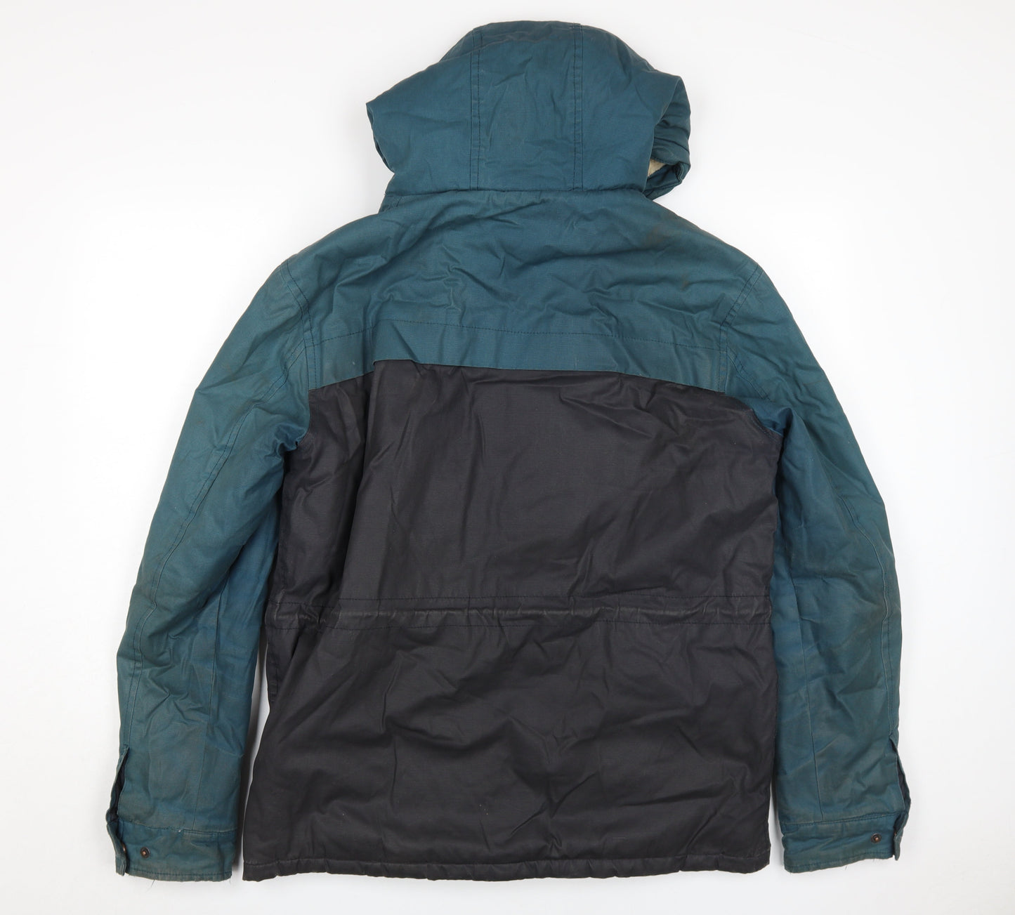Mens UK Size L OPEN Blue Parka Coat