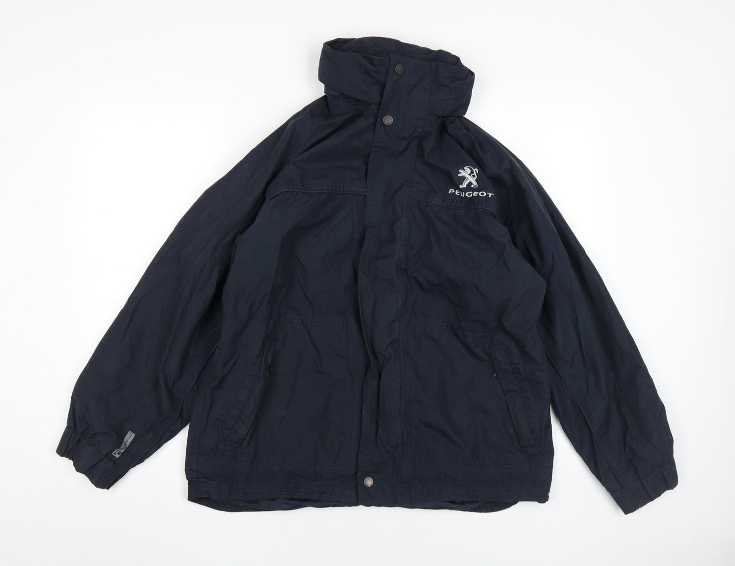 Regatta Men's Blue Hooded Rain Coat Jacket, M