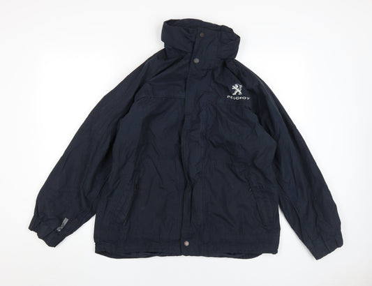 Regatta Men's Blue Hooded Rain Coat Jacket, M