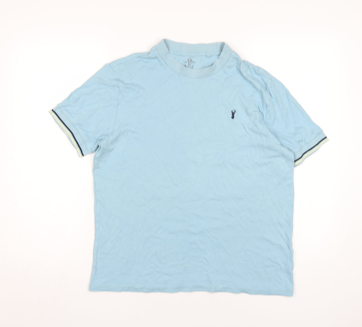 Next Men Blue M Crew Neck Short Sleeve T-Shirt