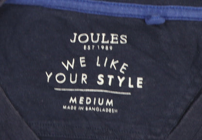 Joules Men's Blue Cotton Hiking T-Shirt, Medium