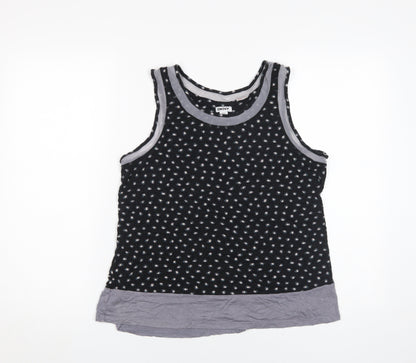 Womens UK Size M DKNY Black Basic Tank
