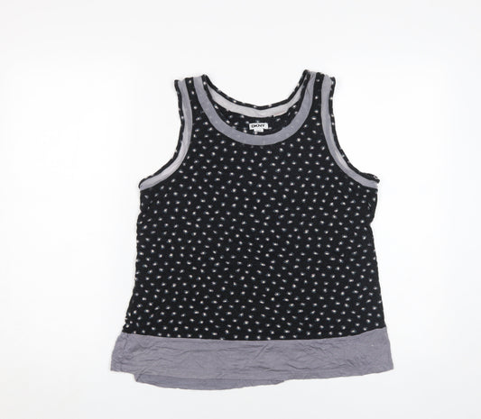 DKNY Women's Black Polka Dot Tank Top, Medium