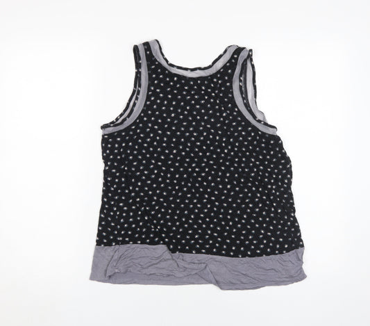 DKNY Women's Black Polka Dot Tank Top, Medium