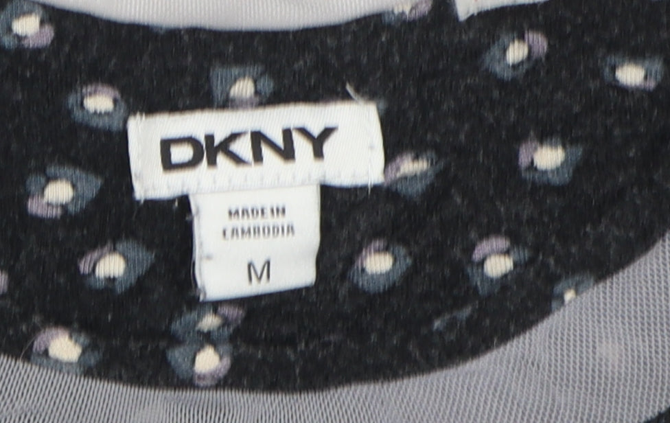 Womens UK Size M DKNY Black Basic Tank