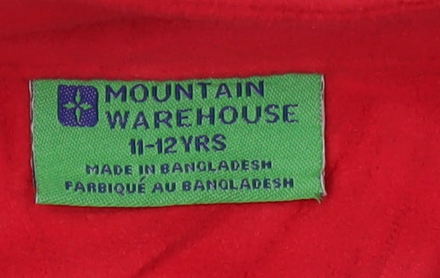 Mountain Warehouse Boys Red Half Zip Sweatshirt 11-12 Years