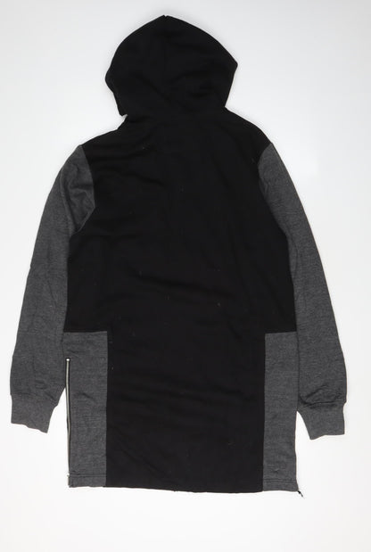 Genetic Apparel Unisex Black Zip Hoodie, Size M