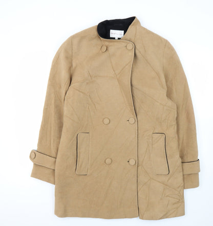 Womens UK Size 10 EWM Beige Pea Coat