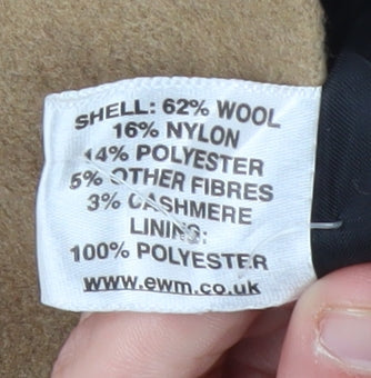 Womens UK Size 10 EWM Beige Pea Coat