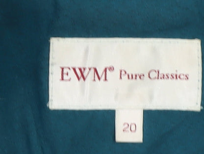 EWM Women's Green Mid-Length Jacket Size 20