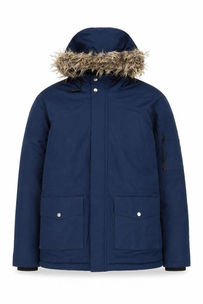 Mens UK Size L French Connection Blue Parka Coat