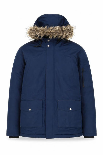 Mens UK Size L French Connection Blue Parka Coat