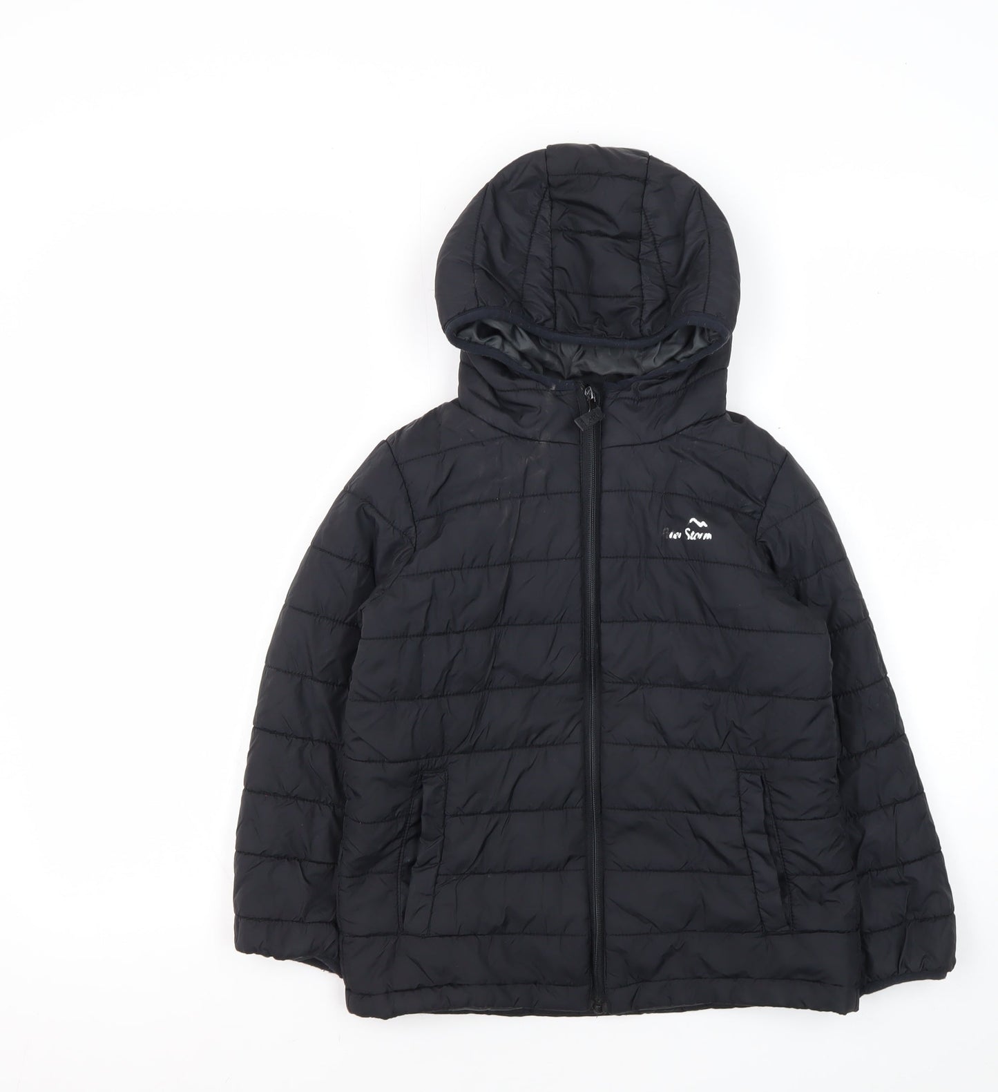 Peter Storm Boys Black Puffer Jacket 7-8 Years