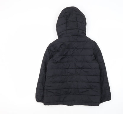 Peter Storm Boys Black Puffer Jacket 7-8 Years