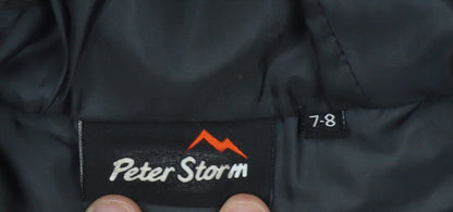 Peter Storm Boys Black Puffer Jacket 7-8 Years
