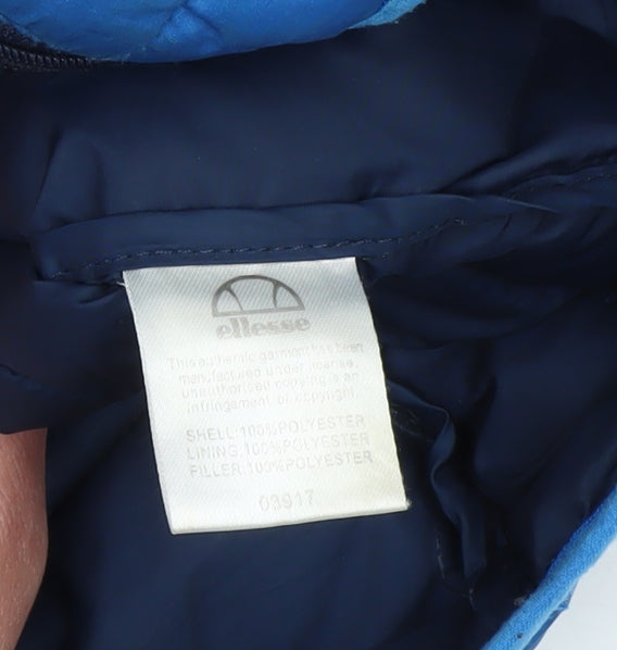 Mens UK Size XS ellesse Blue Puffer Jacket