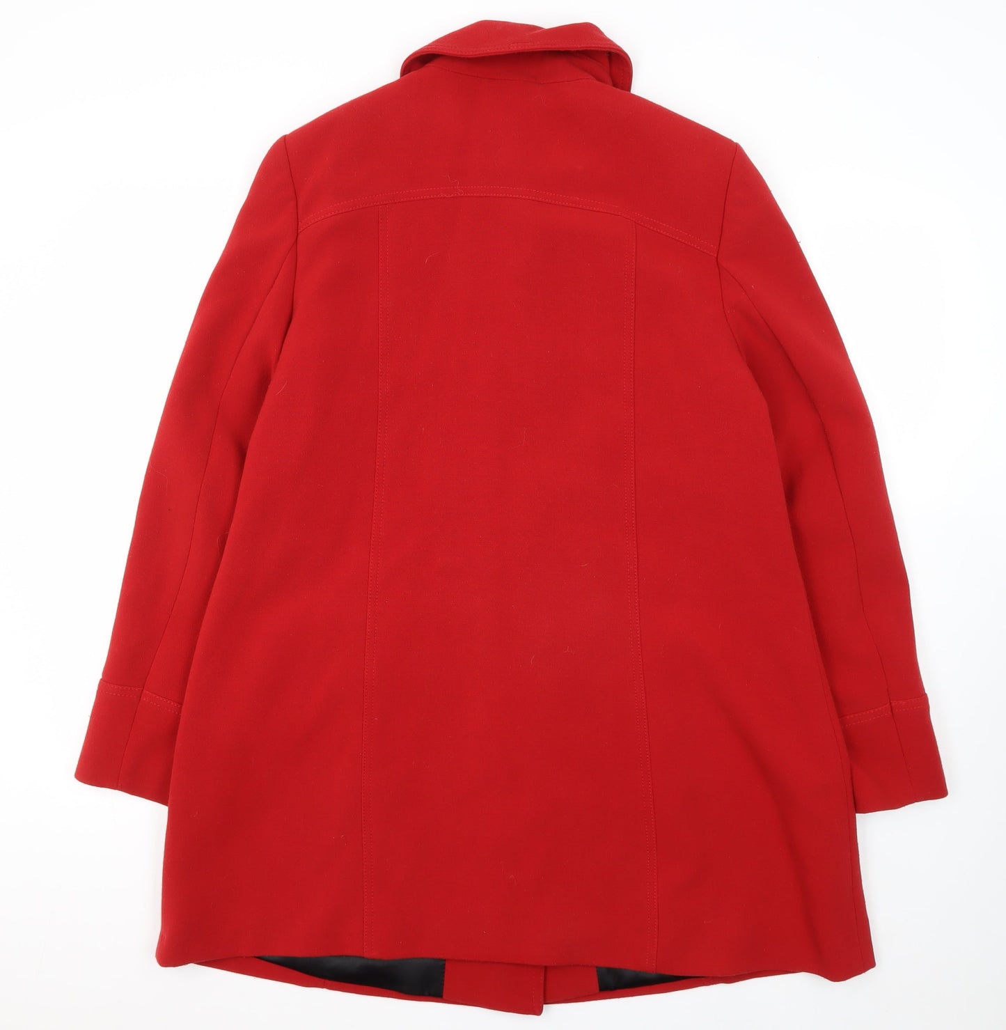 Womens UK Size 12 BHS Red Overcoat
